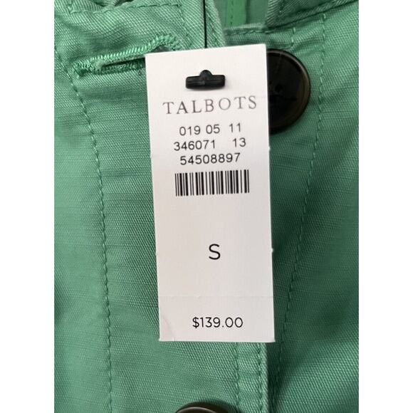 Talbots Green (True Color in Last Pics) Jacket with Pockets Size Small NWT - Picture 3 of 5